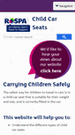 Mobile Screenshot of childcarseats.org.uk